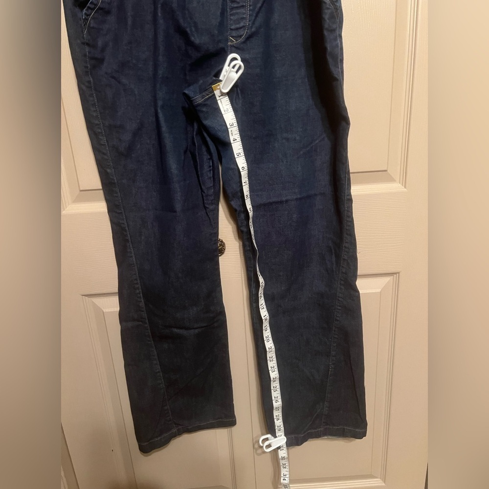 Old Navy Women's Dark Blue Maternity Jeans - Picture 3 of 5